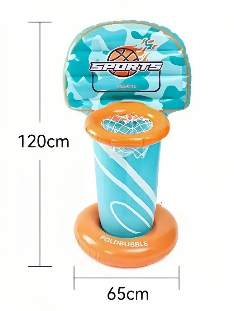 4-in-1 Inflatable Family Play Center with Slide & Water Cannon