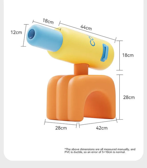 4-in-1 Inflatable Family Play Center with Slide & Water Cannon