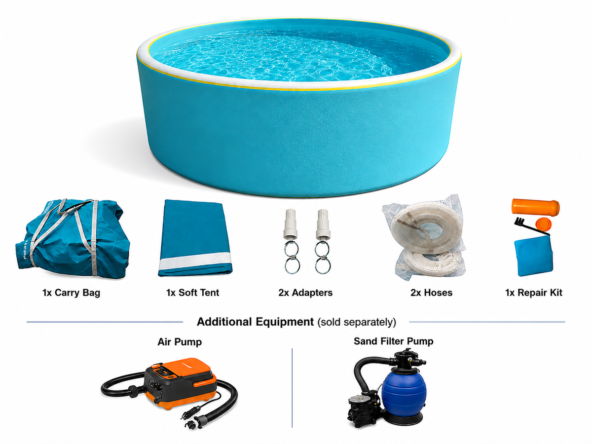 Premium High-Pressure Inflatable Pool with Soft Safety Walls