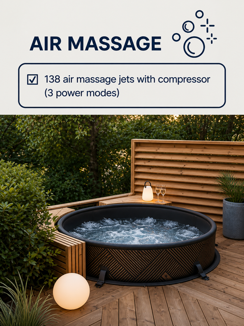 Inflatable Outdoor Jacuzzi with Rigid DWF Sidewalls