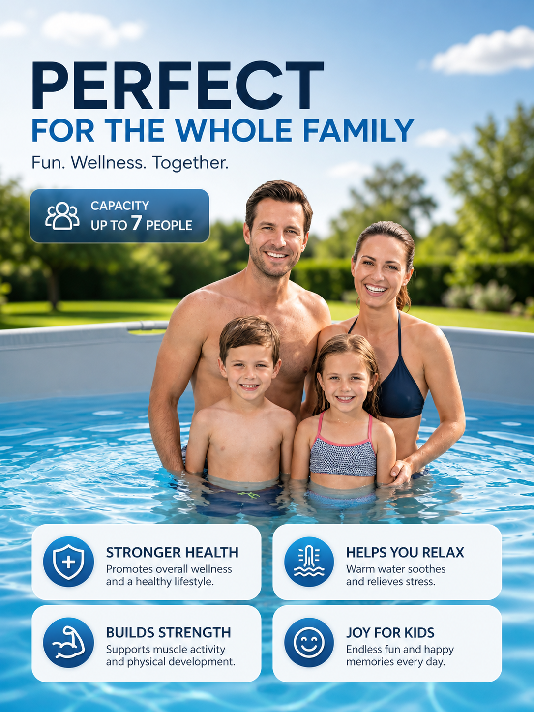 Large Round Frame Pool Set with Filter Pump and Ladder