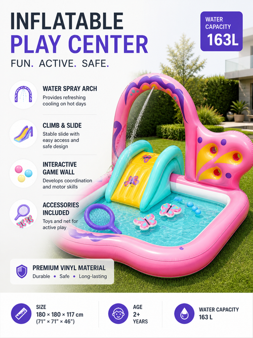 Butterfly Inflatable Kids' Water Play Center
