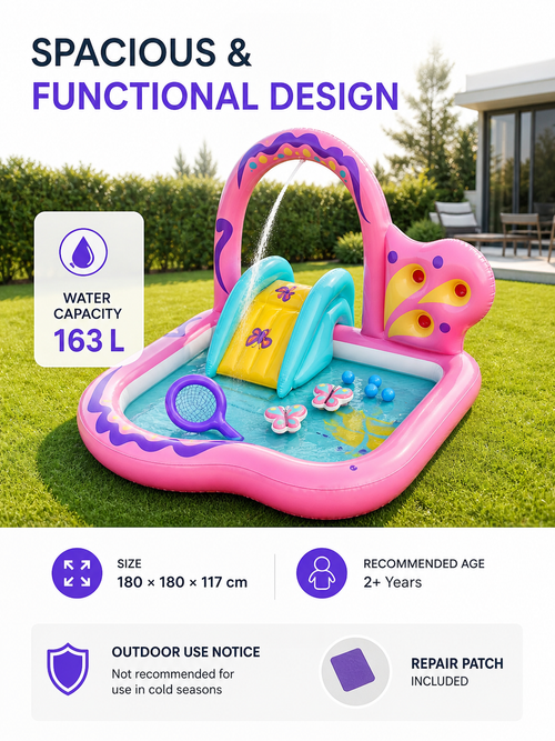 Butterfly Inflatable Kids' Water Play Center