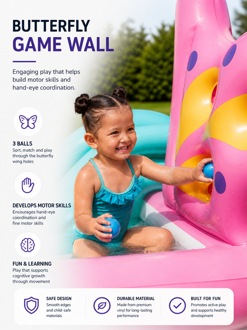 Butterfly Inflatable Kids' Water Play Center