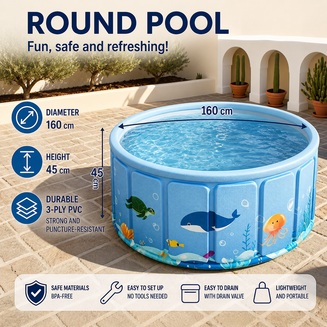 Magic Non-Inflatable Foldable Pool