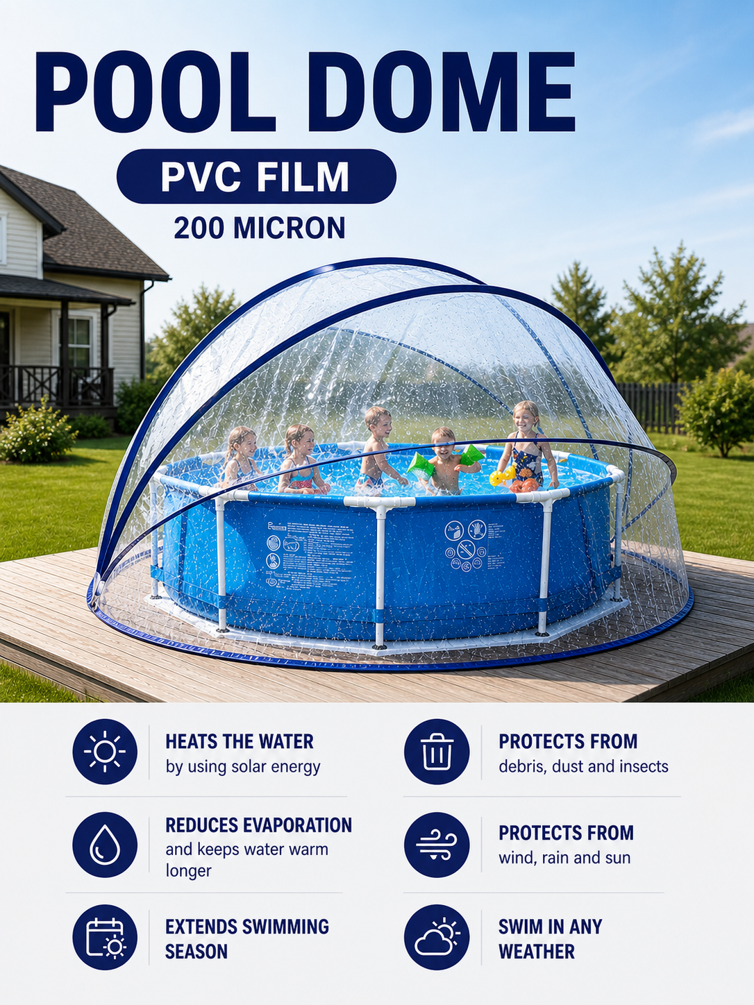 500cm Dome Pool Tent