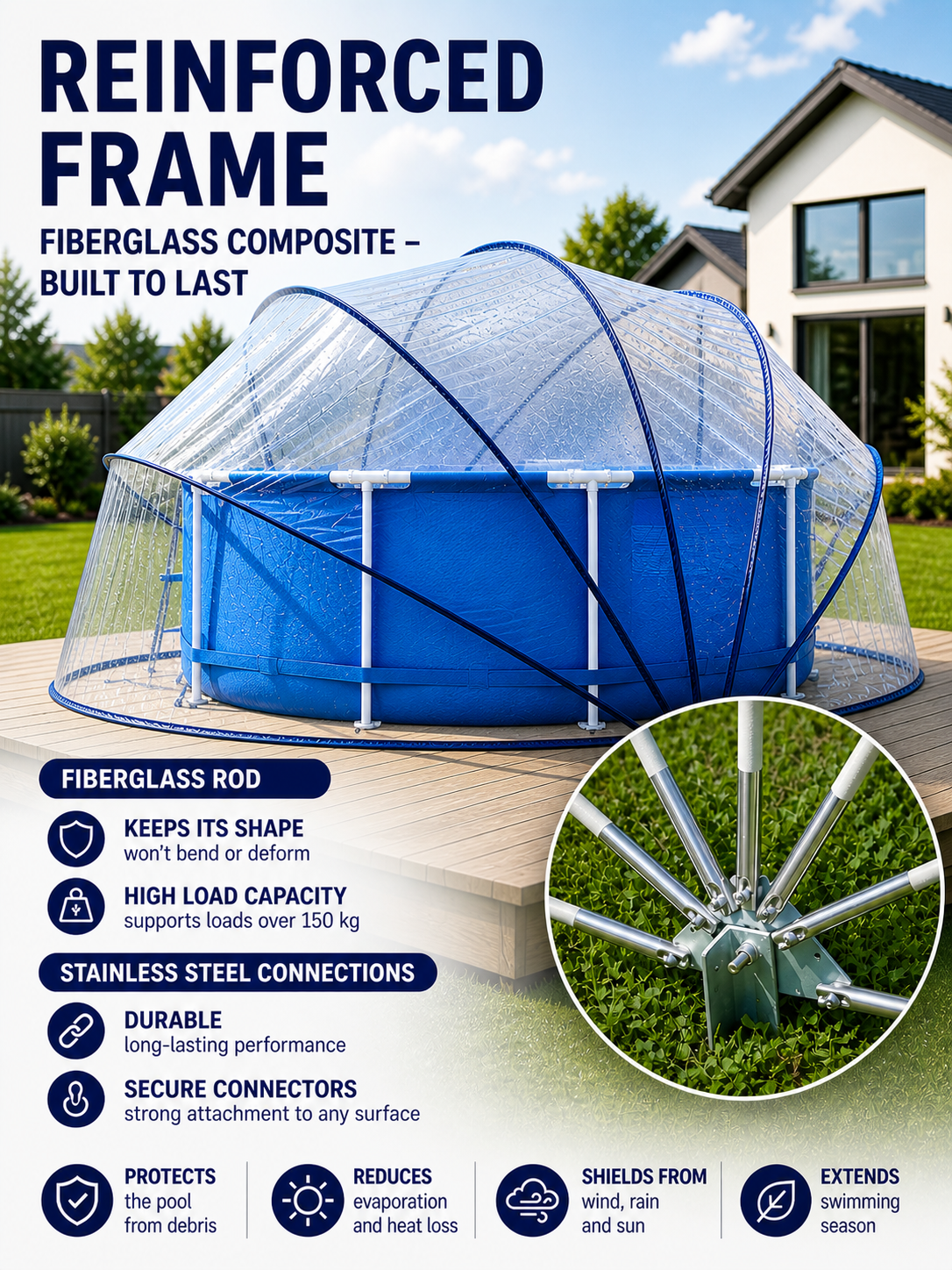 500cm Dome Pool Tent