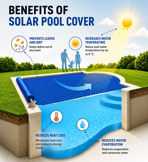 Solar Bubble Pool Cover (4m x 3m)