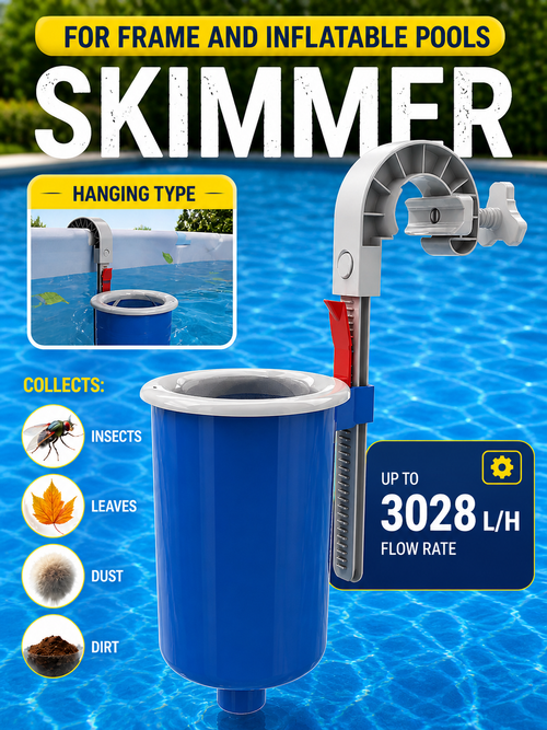 Universal Hanging Surface Skimmer for Frame & Inflatable Pools