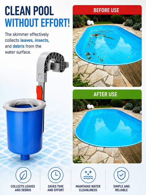 Universal Hanging Surface Skimmer for Frame & Inflatable Pools