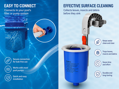 Universal Hanging Surface Skimmer for Frame & Inflatable Pools