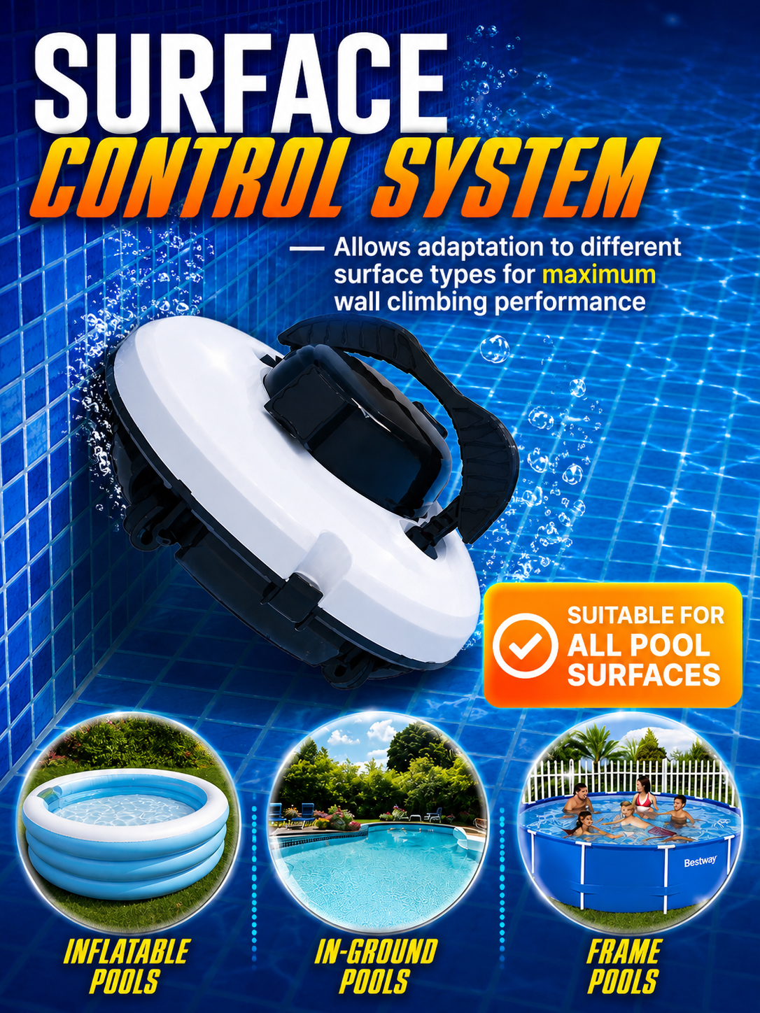 Elite Cordless Robotic Pool Floor Cleaner