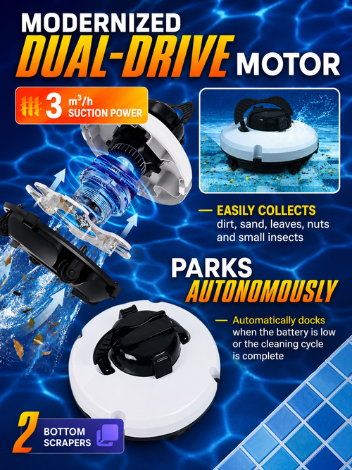Elite Cordless Robotic Pool Floor Cleaner