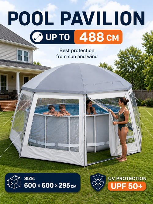 Premium All-Season Pool Pavilion & Canopy